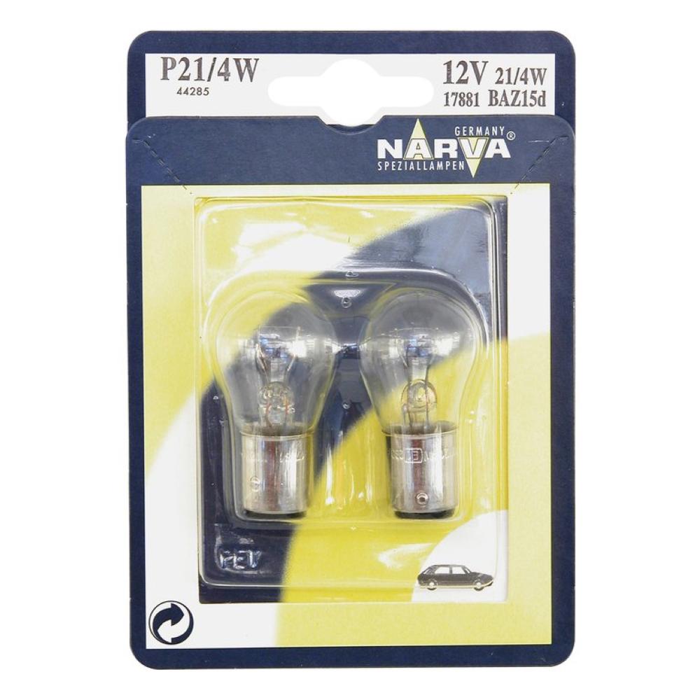 Set 2 becuri P21/4W 12V blister Narva 17881NVAB2