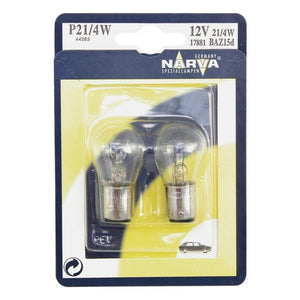 Set 2 becuri P21/4W 12V blister Narva 17881NVAB2