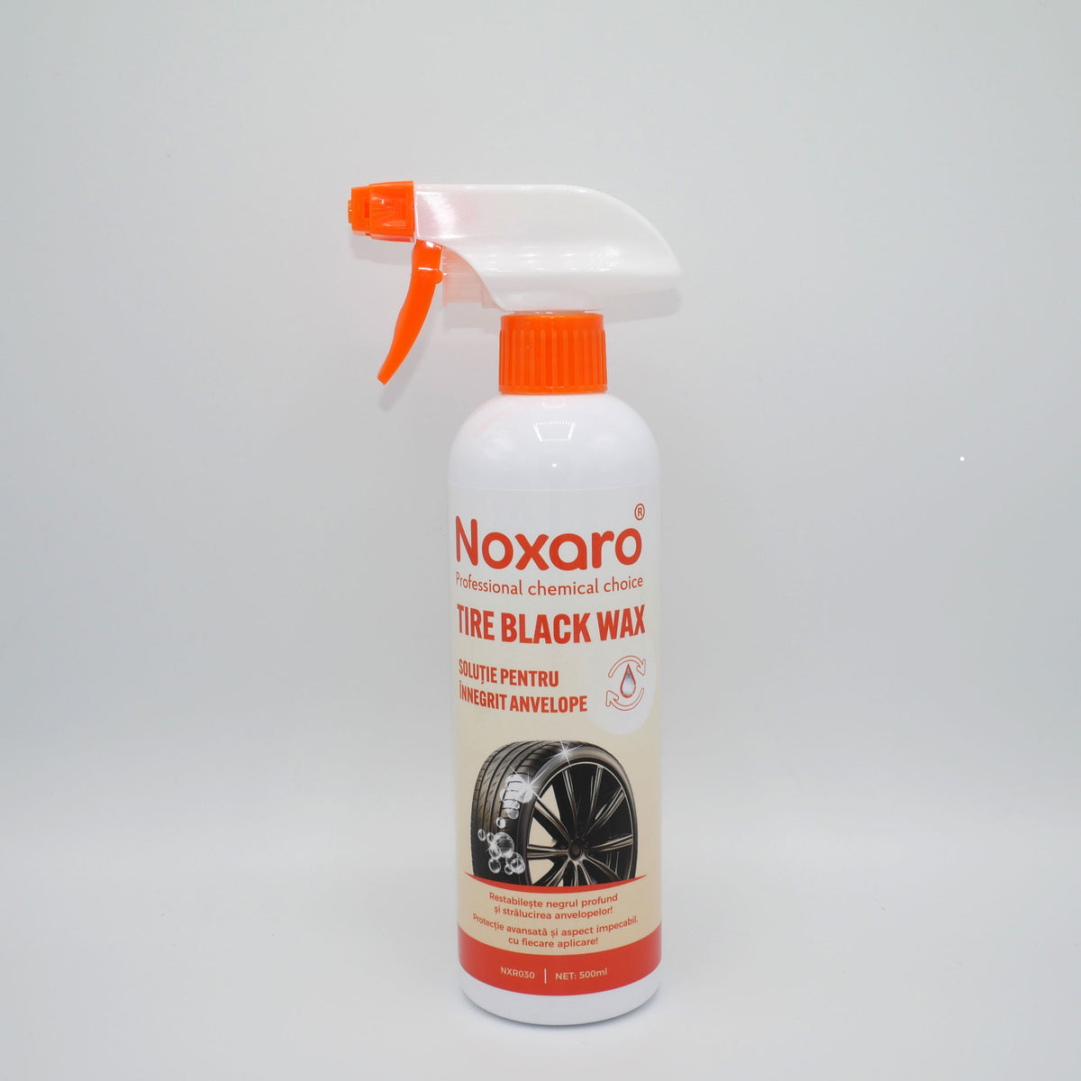 Solutie innegrit anvelope cu pulverizator 500ml NOXARO NXR030 – imagine 2