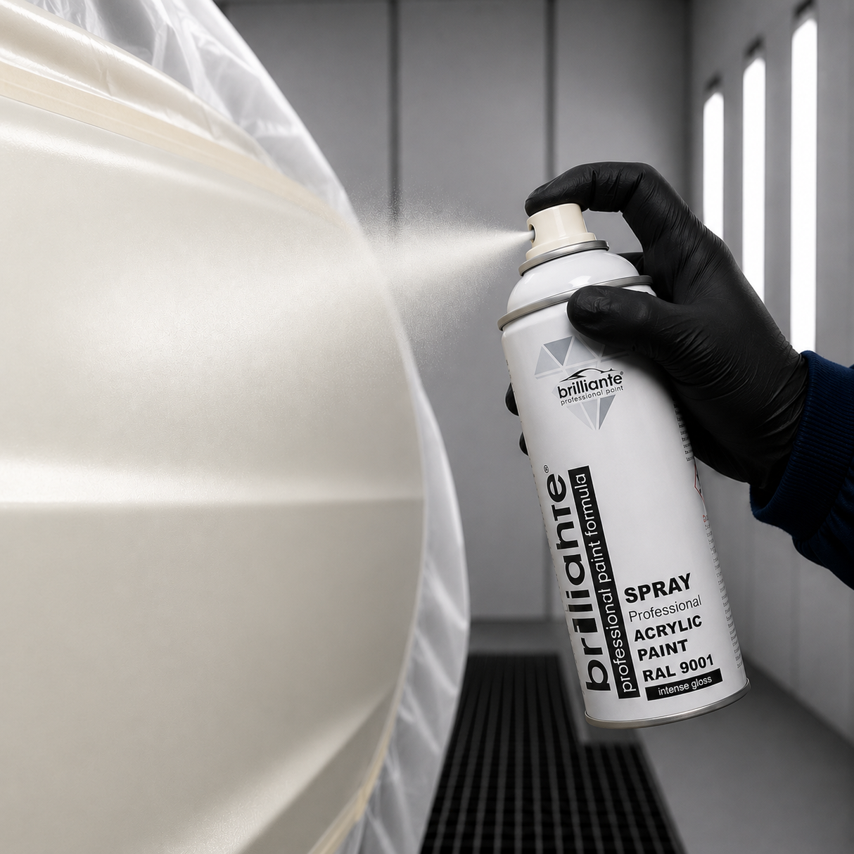 Spray vopsea alb RAL 9001 auto 400 ml