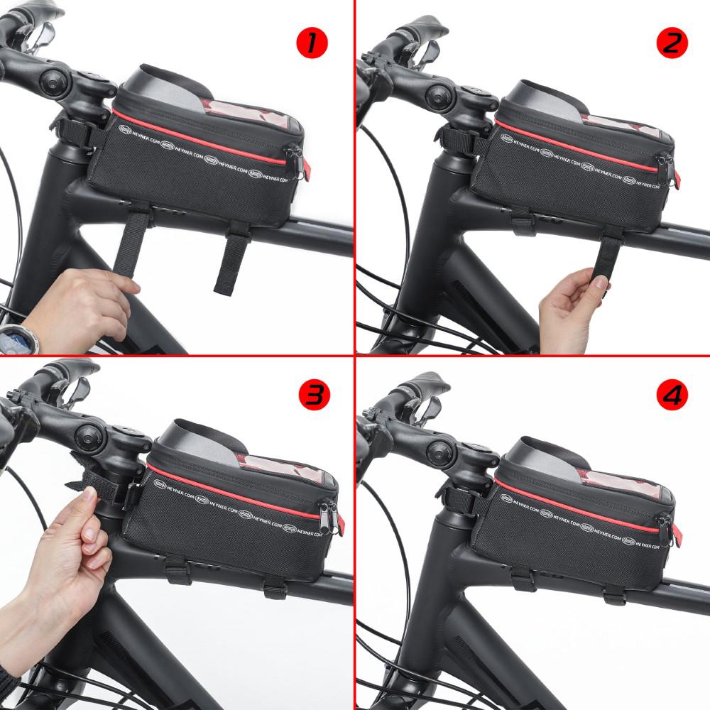 Gentuta impermeabila pentru bicicleta cu suport telefon Heyner 734100