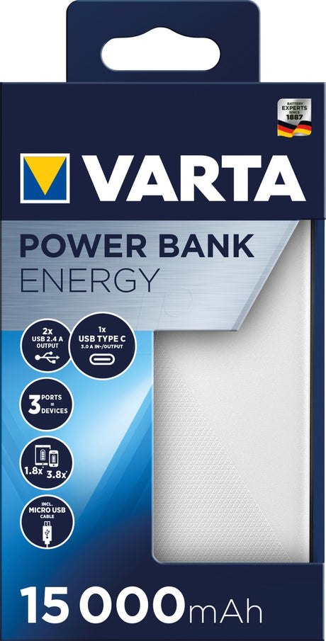Acumulator portabil Varta Power Bank Energy 15000 mAh 57977 57977101111 – imagine 5