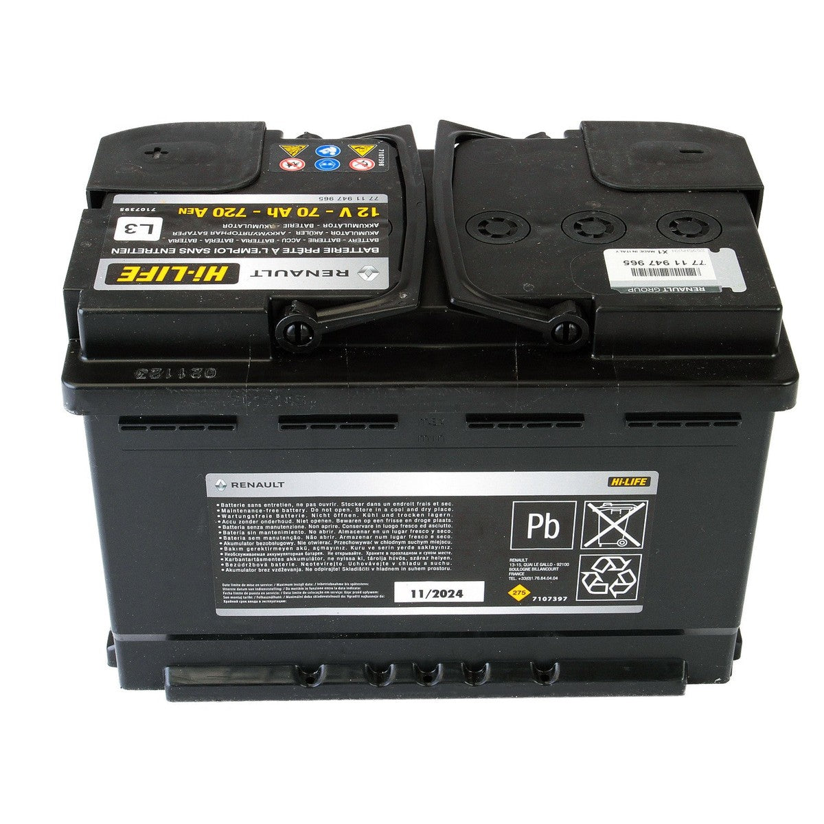 Acumulator Renault Hi-Life 70 Ah 720A 7711947965 – imagine 3