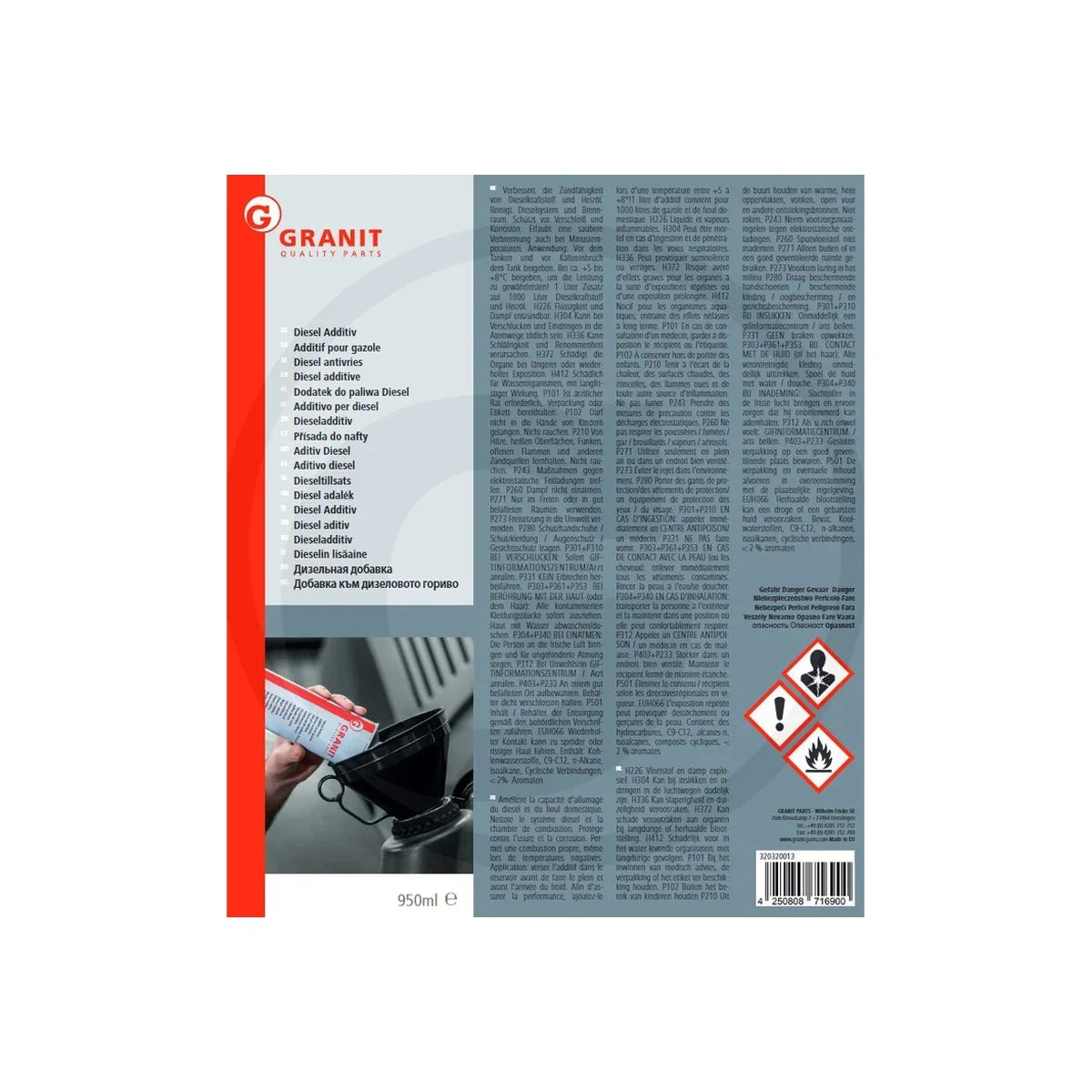 Aditiv pentru combustibil diesel GRANIT 320320013 – imagine 2