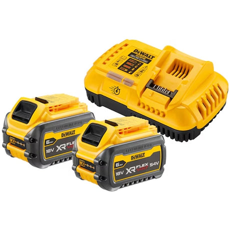 Set 2 acumulatori si incarcator, Li-Ion Flexvolt, 54/18 V, 6 Ah Dewalt DCB118T2QW
