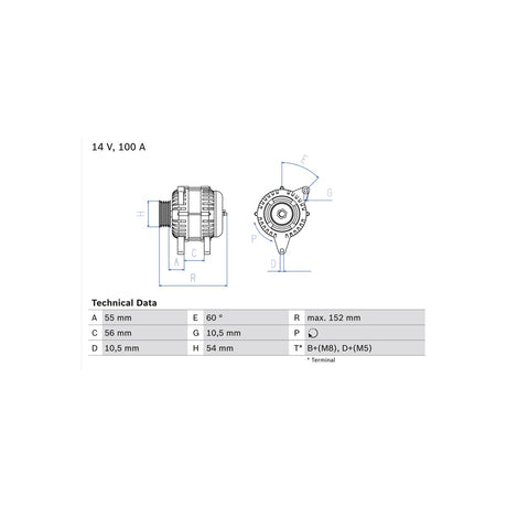 Alternator Bosch 0 986 047 280 – imagine 3