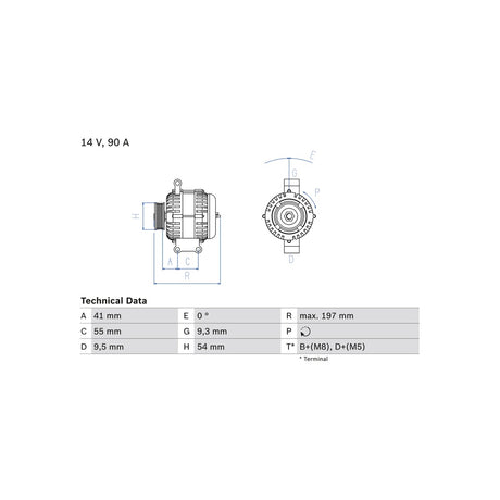 Alternator Bosch 0 986 048 771 – imagine 3