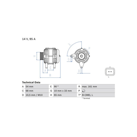 Alternator Bosch 0 986 080 960