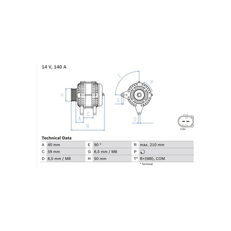 Alternator Bosch 0 986 081 340 – imagine 3