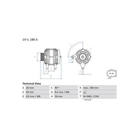 Alternator Bosch 0 986 081 930 – imagine 3