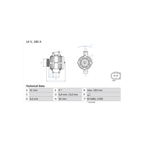 Alternator Bosch 0 986 083 220 – imagine 3
