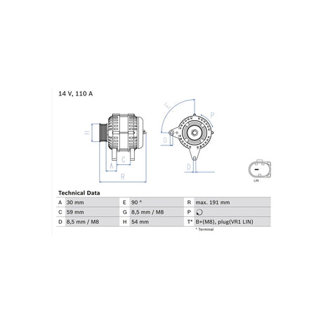 Alternator Bosch 0 986 083 270 – imagine 3