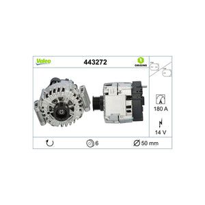 Alternator new - origin Valeo 443272