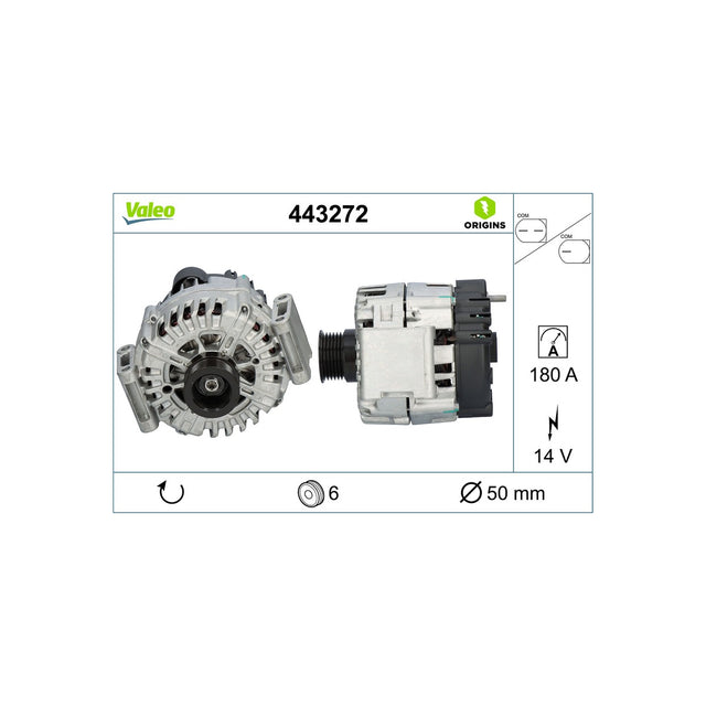 Alternator new - origin Valeo 443272