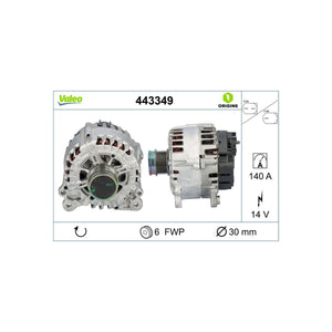 Alternator new - origin Valeo 443349