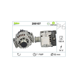 Alternator reman - core-flex Valeo 200107