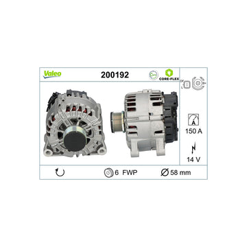 Alternator reman - core-flex Valeo 200192