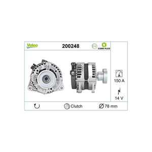 Alternator reman - core-flex Valeo 200248 – imagine 3