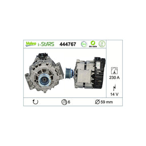 Alternator stop-start istars re-gen Valeo 444767