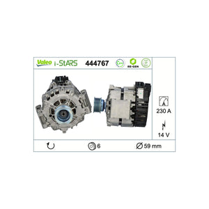 Alternator stop-start istars re-gen Valeo 444767