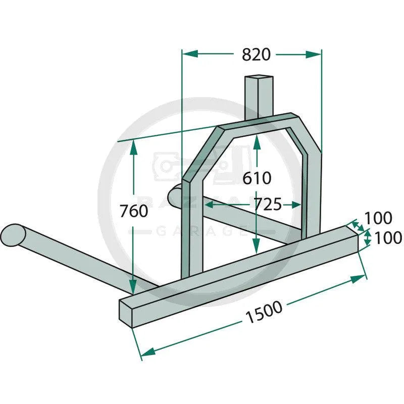 Aparat transport baloti cu prindere in 3 puncte