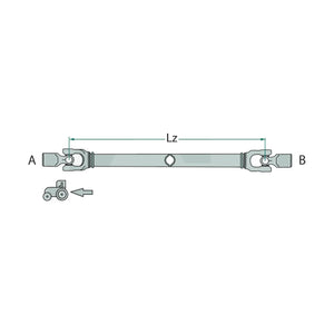 Schita dimensiuni Arbore cardanic 860 mm F24 53 CP BLUELINE 377086024956