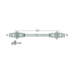Schita dimensiuni Arbore cardanic BLUELINE 3770860248956WW