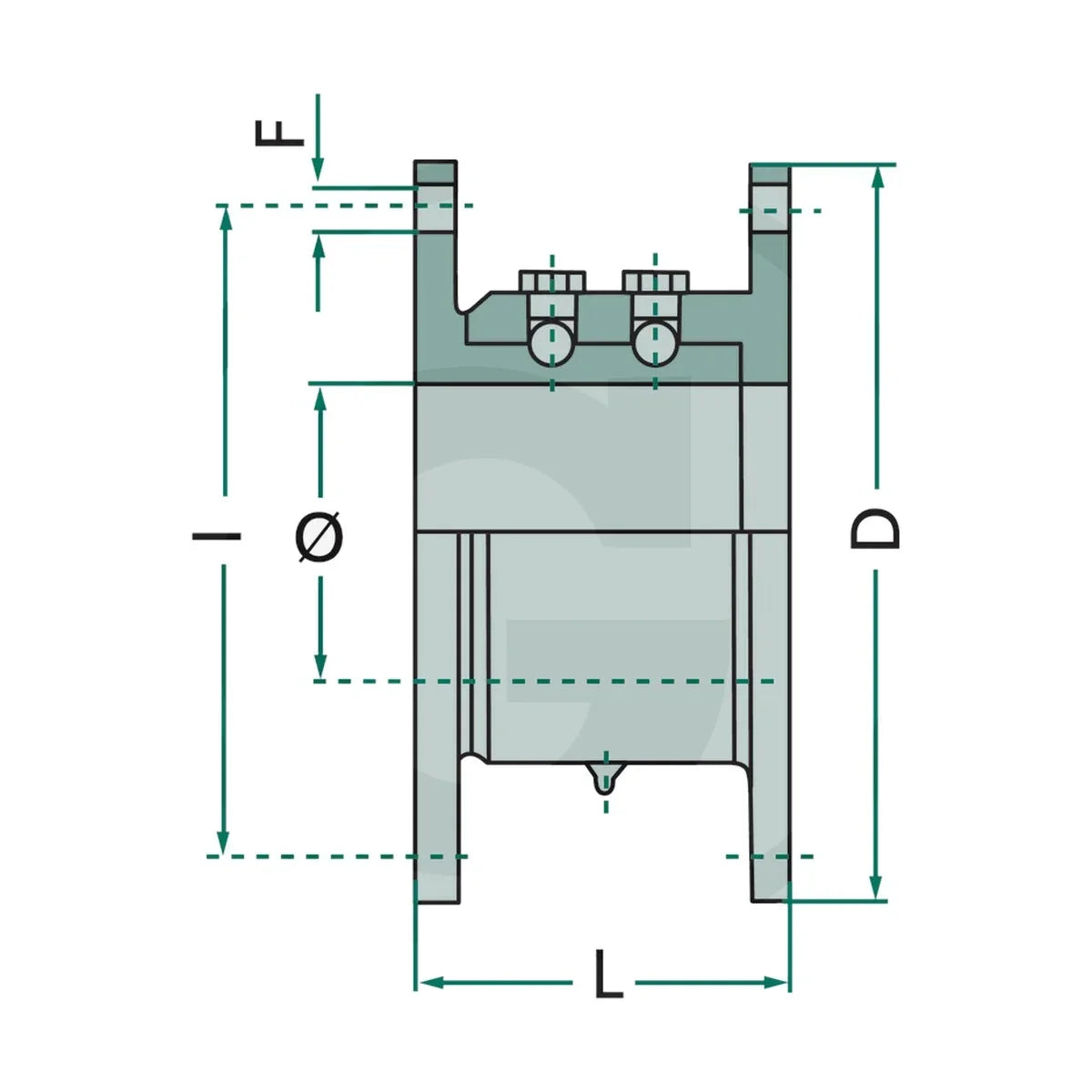 Schita dimensiuni Articulatie pivotanta Art. 0700, 4" MZ MZ 405070100000