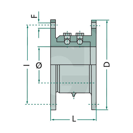 Schita dimensiuni Articulatie pivotanta Art. 0700, 4" MZ MZ 405070100000