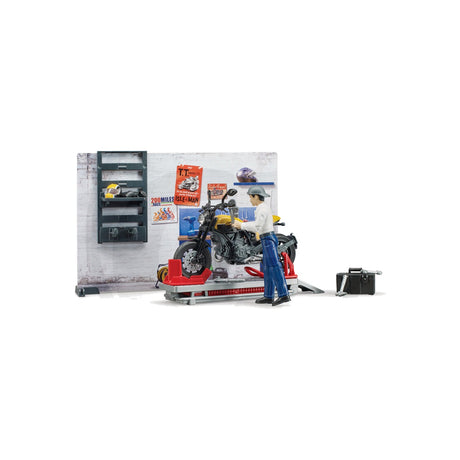 Atelier de motociclete pentru machete Bruder 12276999 – imagine 4