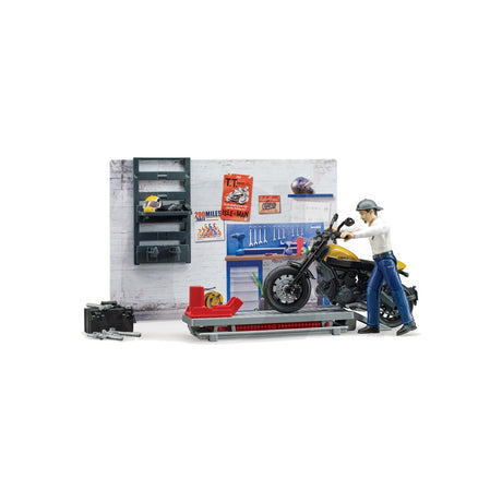 Atelier de motociclete pentru machete Bruder 12276999 – imagine 5