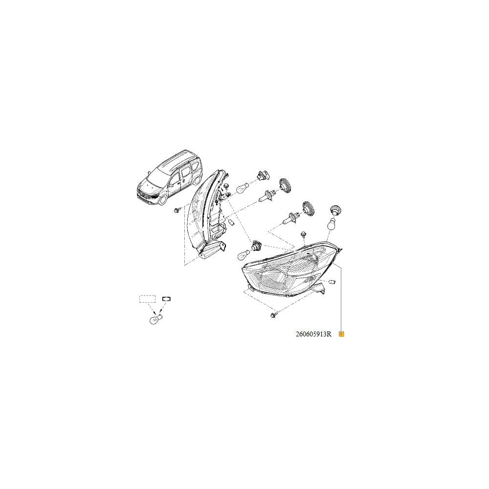 Far stg. dokker/lodgy Renault 260603007R