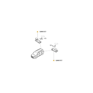 Lampa numar Renault 8200013577