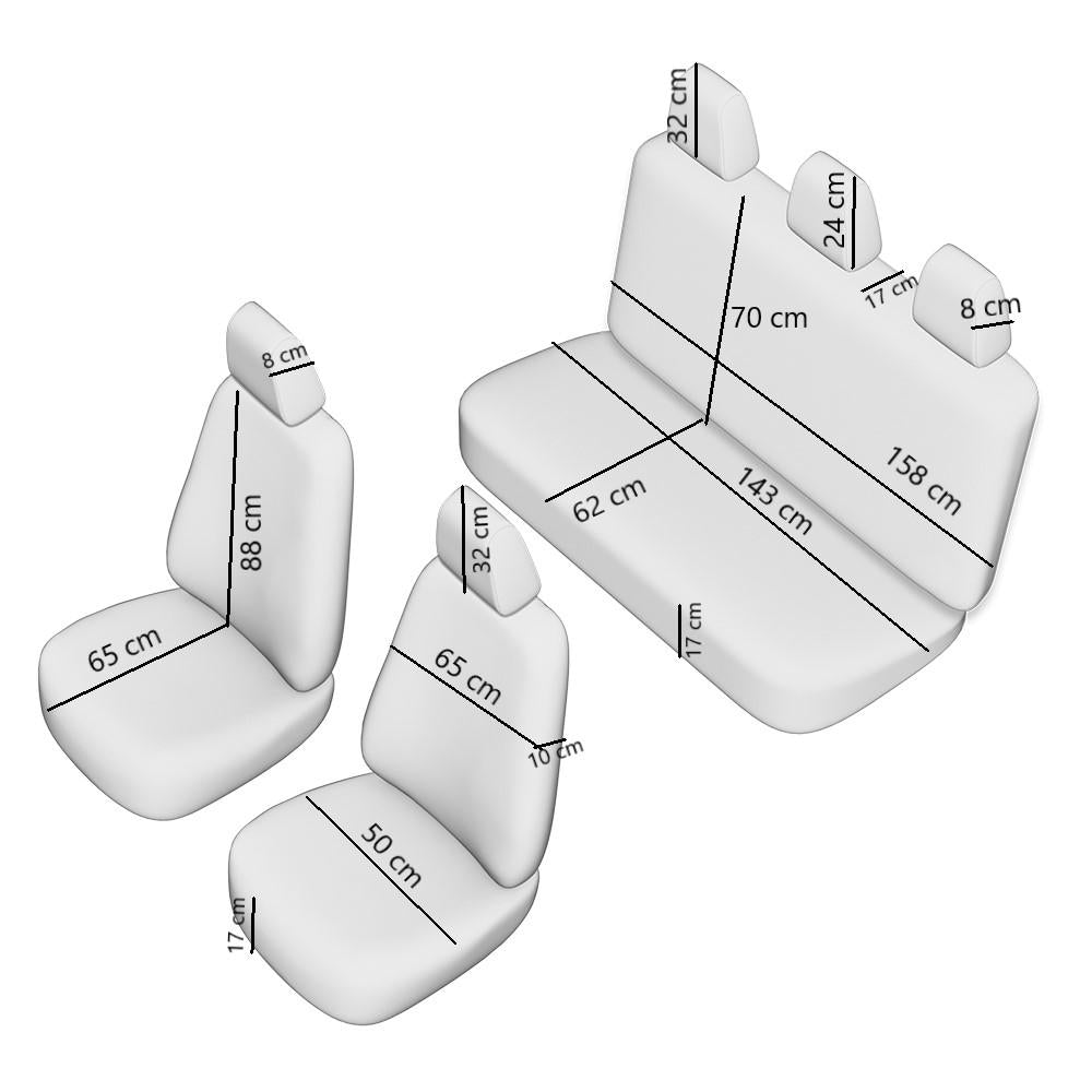 Set huse scaun racing gri Umbrella 44492