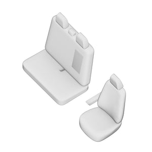 Set huse scaun Umbrella pentru Peugeot boxer (2+1) 2007-2019 (scaune individuale spate) 02511