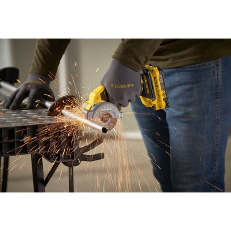 Mini polizor cu acumulator, panza 76 MM Stanley SFMCM300D2QW – imagine 2