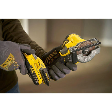 Mini polizor cu acumulator, panza 76 MM Stanley SFMCM300D2QW – imagine 3