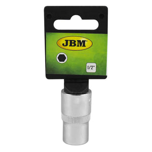 Tubulara scurta 6 fete 1/2' 15 mm cromat Jbm 13261