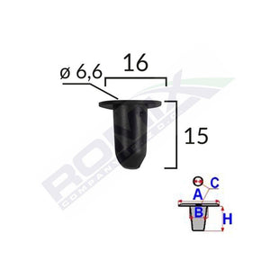 Clema fixare prag pentru Vw set 10 buc Romix C60453