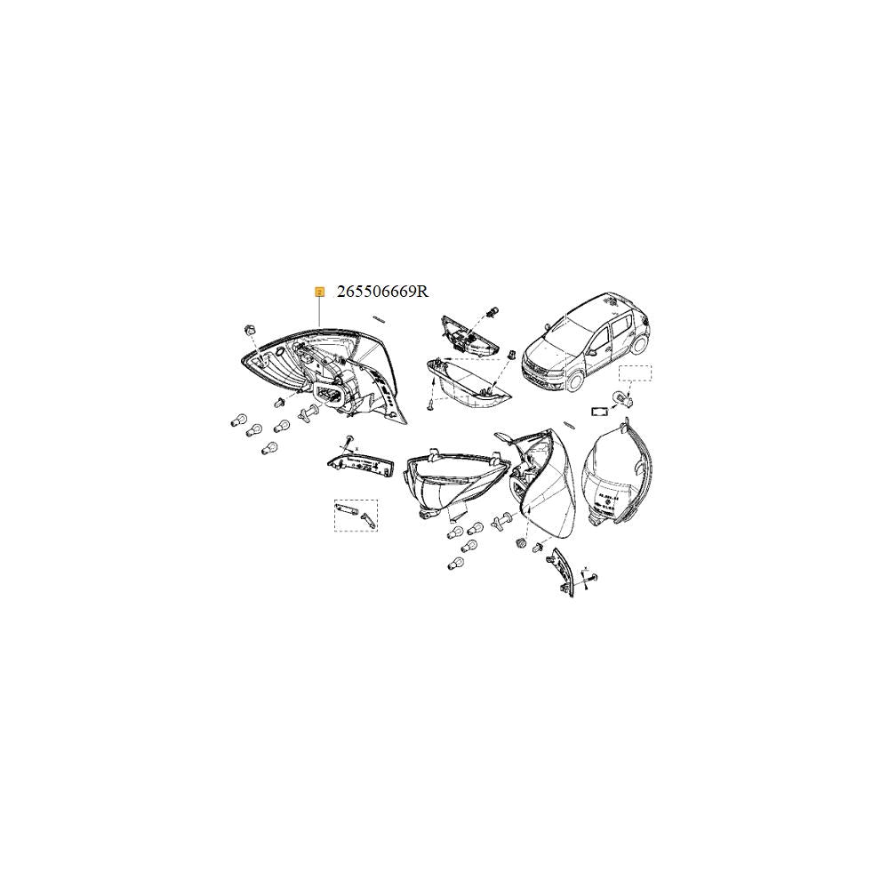 Lampa stop spate dr. Renault 265506669R