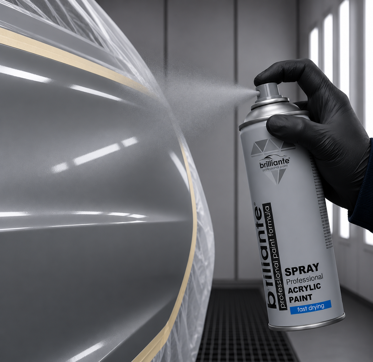 Vopsea spray gri inchis (ral 7037) 400 ml Brilliante