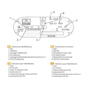 Schita dimensiuni Bara de tractiune GNZ 27 pentru remorca – 27 t DIN 74054 Bucsa alama JOST 35740860010 – 3