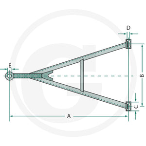 Schema dimensiuni bara de remorcare JOST GNZ 27 35740860000