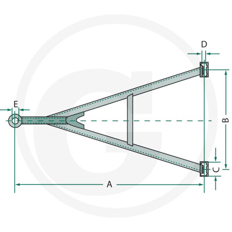 Schema dimensiuni bara de remorcare JOST GNZ 27 35740860000