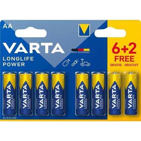 Baterie Varta LongLife Power AA - LR6 2V (Alcalina) 8 buc 4906121428