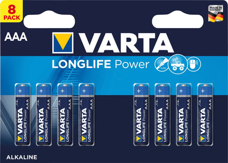 Baterie Varta LongLife Power AAA - LR03 1.5V (Alcalina) 8 buc 4903121418