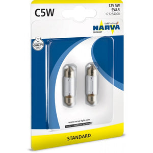 Set 2 becuri C5W 12V blister Narva 17125NVAB2