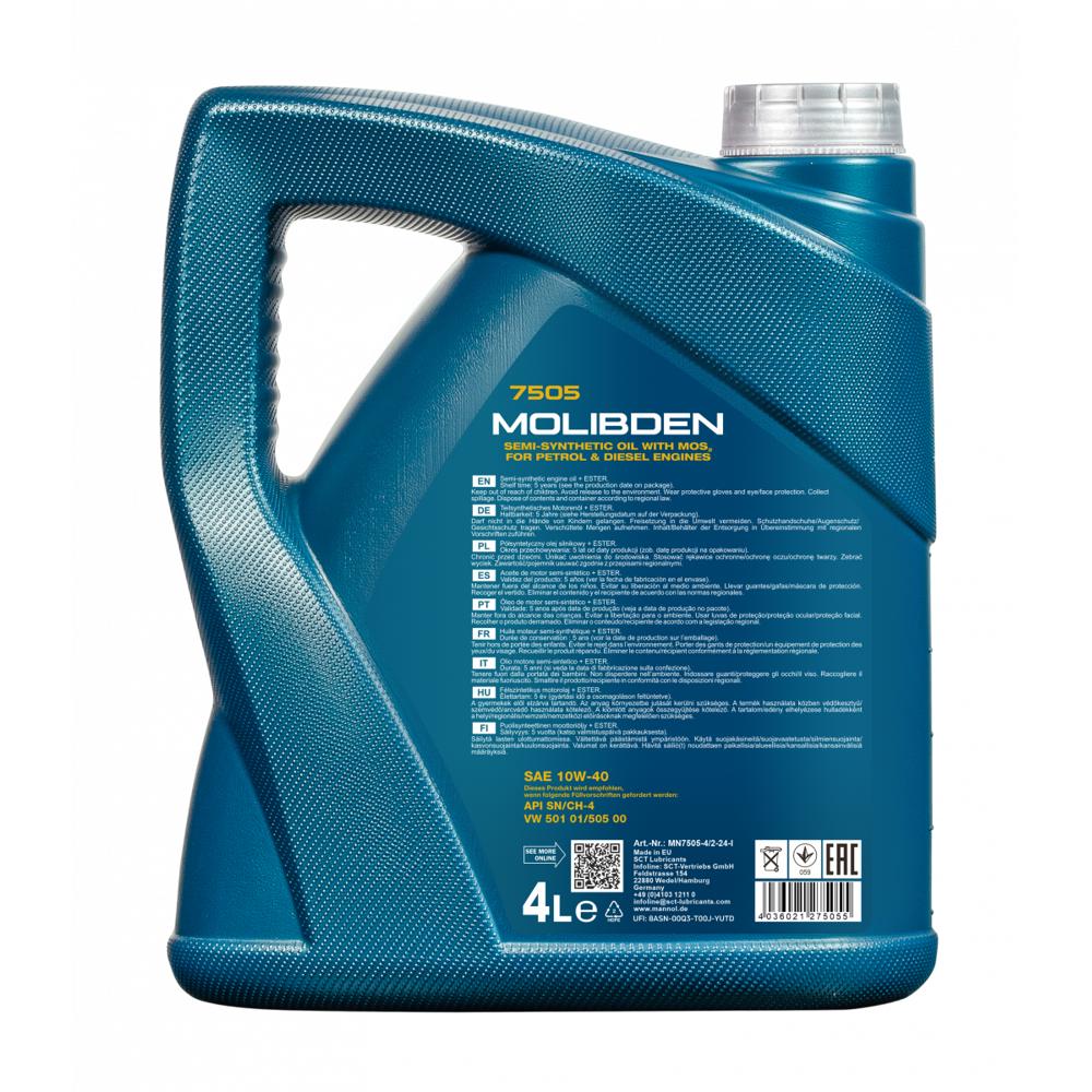 Mannol molibden benzin 10W-40- 4 L MN7505-4