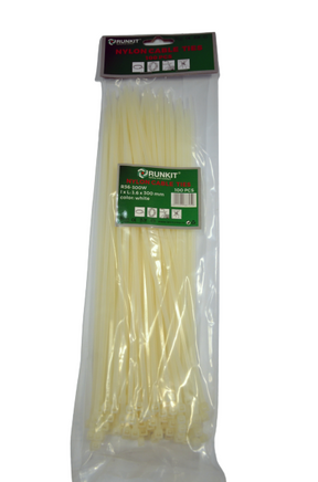 Colier plastic 4.8x380 Alb 100 buc Runkit R48380W