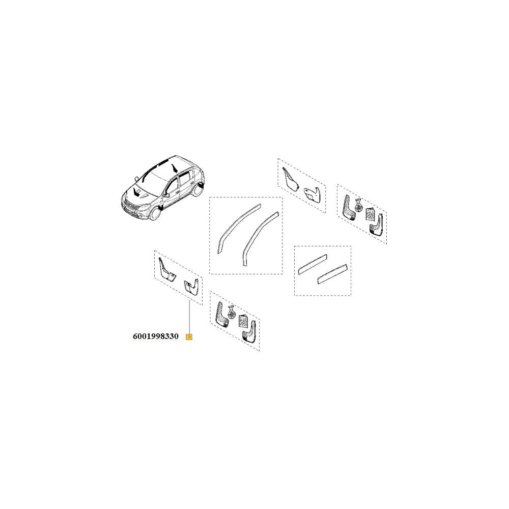 Aparatori noroi fata Renault 6001998330